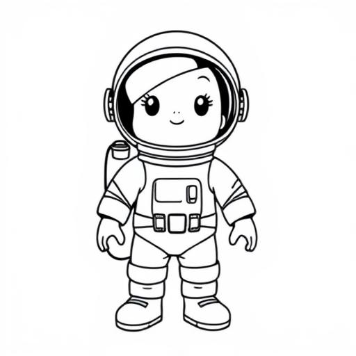 Astronauta da colorare