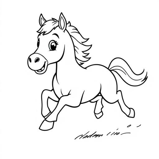 Cavallo disegno da colorare