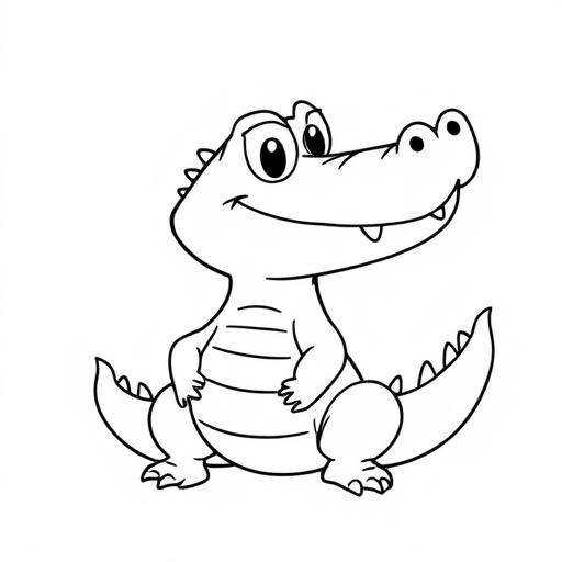 Coccodrillo disegno da colorare