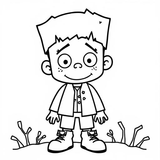 Frankenstein disegno da colorare