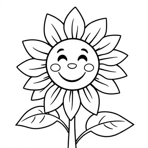 Girasole disegno da colorare