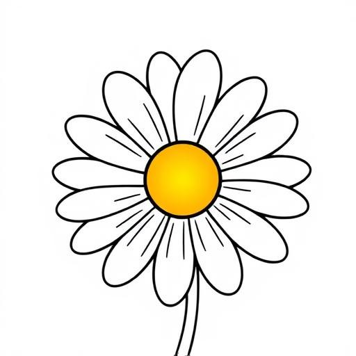 Margherita disegno da colorare