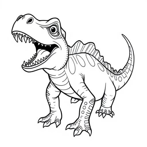 Mosasaurus disegno da colorare