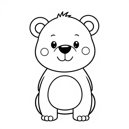 Orso disegno da colorare