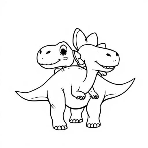 Parasaurolophus disegno da colorare