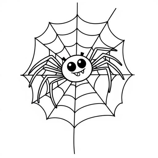 Ragno Halloween disegno da colorare