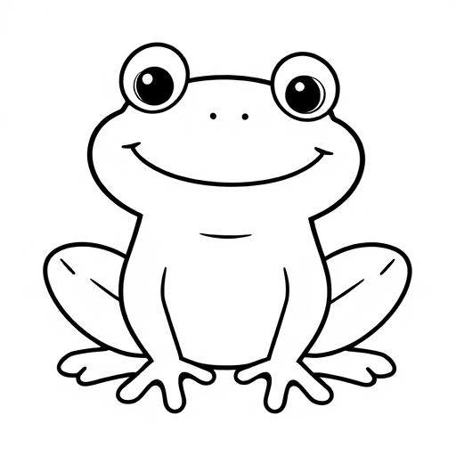 Rana disegno da colorare