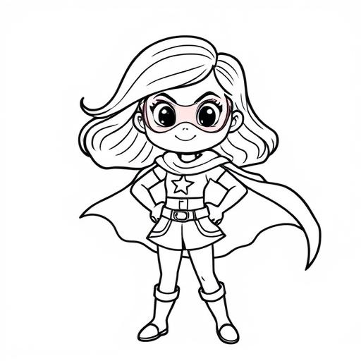 Supereroina fuoco disegno da colorare