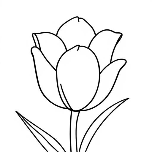 Tulipano disegno da colorare